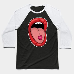 Red Lipstick Love Pill Baseball T-Shirt